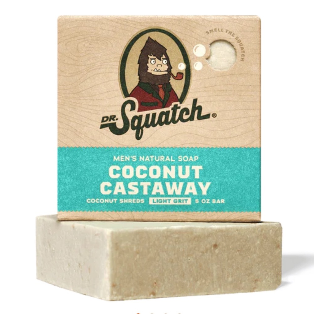 $6❤️‍🔥 ONLY 1! Dr. Squatch COCONUT CASTAWAY Soap Bar NEW IN BOX